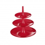 KOZIOL Babell XS czerwona 20 cm - patera stała na ciasto plastikowa / stojak na owoce