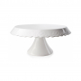 Patera stała na ciasto ceramiczna MARINA BIAŁA 26,8 cm - stojak na tort