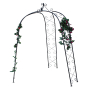 Pergola ogrodowa metalowa GARDEN CZARNA 240 x 180 cm