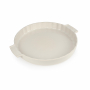 PEUGEOT Appolia 30 cm ecru - forma do pieczenia tarty porcelanowa