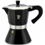 PEZZETTI Bellexpress czarna na 6 filiżanek espresso (6 tz) - kawiarka aluminiowa ciśnieniowa
