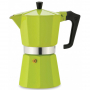 PEZZETTI Italexpress na 3 filiżanki espresso (3 tz) zielona - kawiarka aluminiowa ciśnieniowa