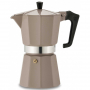 PEZZETTI Bellexpress na 6 filiżanek espresso (6 tz) ciemnobeżowa - kawiarka aluminiowa ciśnieniowa
