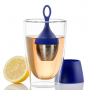ADHOC Floatea niebieski - zaparzacz do herbaty stalowy z podstawką