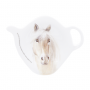 Podkładka z melaminy na torebkę od herbaty ASHDENE MAGNIFICENT HORSES BIAŁA 
