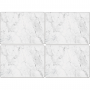 Podkładki korkowe CALA HOME WHITE MARBLE BIAŁE 4 szt.