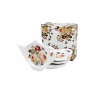 Podkładki porcelanowe na torebki od herbaty DUO ROMANTIC ZAHRA 4 szt.