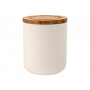 LADELLE Stak Soft Canister średni 0,75 l biały - pojemnik ceramiczny na żywność