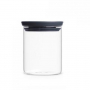 BRABANTIA Log 0,6 l (298288) - słoik / pojemnik hermetyczny na produkty sypkie szklany