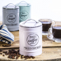 Puszka na kawę metalowa FLORINA QUALITY COFFEE JASNY RÓŻOWY 1,1 l