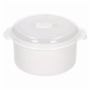 Pojemnik na żywność plastikowy PLAST TEAM MIKRO WHITE OKRĄGŁY 1,5 l