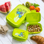 TESCOMA Dino Box 3 szt. zielone - śniadaniówki / pojemniki na kanapki plastikowe