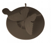 VIALLI DESIGN Livio Butterfly brązowa 9 cm - pokrywka na kubek silikonowa