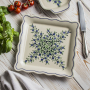 Półmisek Bolesławiec 24 x 24 cm - dek. 1208 (drugi gatunek)