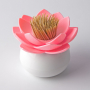 QUALY Lotus różowy - pojemnik na wykałaczki plastikowy 