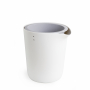 QUALY Oasis Round Pot L 30 cm biała - doniczka samonawadniająca plastikowa 