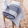 Ręcznik kąpielowy bawełniany MISS LUCY SANNY SREBRNY 70 x 140 cm