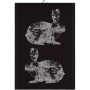 Ręcznik kuchenny bawełniany EKELUND RABBITS CZARNY 35 x 50 cm