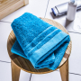 Ręcznik łazienkowy bawełniany MISS LUCY MADERA TURKUSOWY 50 x 90 cm