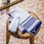 Ręcznik łazienkowy do rąk bawełniany MISS LUCY SANNY SREBRNY 30 x 50 cm 