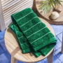 Ręcznik łazienkowy do rąk bawełniany MISS LUCY VACANZA ZIELONY 30 x 50 cm 