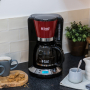 RUSSELL HOBBS Colours Plus Flame Red Coffe Maker 1100 W czerwony - ekspres do kawy przelewowy ze stali nierdzewnej