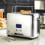 RUSSELL HOBBS Compact Home Brushed Toaster 820 W - toster / opiekacz do kanapek elektryczny ze stali nierdzewnej