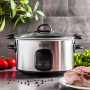 RUSSELL HOBBS Maxicook Slow Cooker 200 W - wolnowar / garnek elektryczny ze stali nierdzewnej