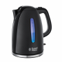 RUSSELL HOBBS Textures Plus 1,7 l czarny - czajnik elektryczny bezprzewodowy