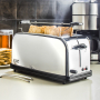 RUSSELL HOBBS Victory Four Slice Long Slot 1600 W - toster / opiekacz do kanapek elektryczny ze stali nierdzewnej