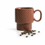 SAGAFORM Coffee Cup 250 ml mahoń - filiżanka do kawy i herbaty ceramiczna