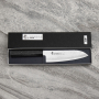 SAKAI TAKAYUKI Nanairo Ebony 17 cm - nóż japoński Santoku ze stali damasceńskiej