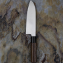 SATAKE Cutlery Mfg Kenta Walnut 17 cm - nóż japoński Santoku ze stali nierdzewnej