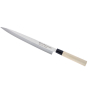 SATAKE S/D 27 cm jasnobrązowy - nóż leworęczny Sashimi ze stali nierdzewnej 