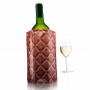 VACU VIN Cooler Skóra brązowy - schładzacz do wina plastikowy