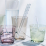 SCHOTT ZWIESEL 21 cm 4 szt. - słomki wielorazowe do napojów i drinków szklane ze szczoteczką