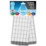 Ręcznik kuchenny bawełniany E-CLOTH CLASSIC CHECK BIAŁY 40 x 55 cm