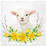 Serwetki papierowe dekoracyjne PAW LAMB WITH WREATH 20 szt.