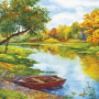 Serwetki papierowe dekoracyjne PAW WATERCOLOR RIVER 20 szt.