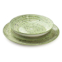 Serwis obiadowy porcelanowy AFFEK DESIGN STRIPES GREEN na 6 osób (18 el.)