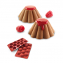 SILIKOMART Classic Mini Briochette terakota - forma do pieczenia 12 muffinek i babeczek silikonowa