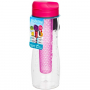SISTEMA Hydrate Infuser Bottle 0,8 l różowa - butelka na wodę i napoje tritanowa z wkładem na owoce i lód
