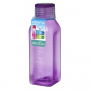 SISTEMA Hydrate Square Bottle 0,47 l fioletowa - butelka na wodę i napoje plastikowa