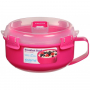 SISTEMA Microwave Breakfast Bowl 0,85 l różowy - lunch box / pojemnik do mikrofali