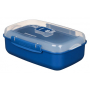 SISTEMA Microwave Rectangle 1,25 l niebieski - lunch box / pojemnik na zupę do mikrofali