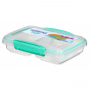 SISTEMA To Go Small Split 0,35 l miętowy - lunch box / śniadaniówka dwukomorowa plastikowa