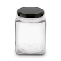 Słoik / Pojemnik na produkty sypkie szklany z pokrywką TADAR BELO 0,15 l