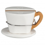 Solniczka i pieprzniczka porcelanowe ze stojakiem REGULAR