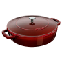STAUB 28 cm - patelnia żeliwna z pokrywką