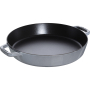 STAUB 34 cm - patelnia żeliwna emaliowana z dwoma uchwytami